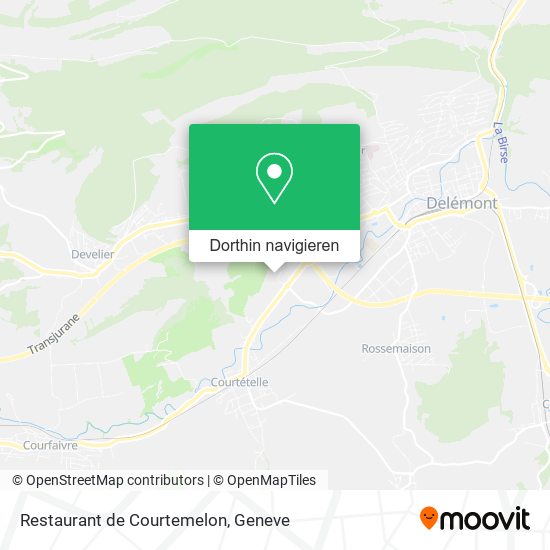 Restaurant de Courtemelon Karte