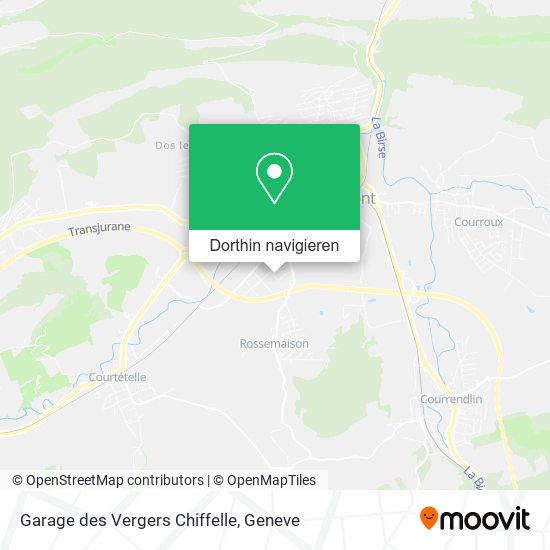 Garage des Vergers Chiffelle Karte