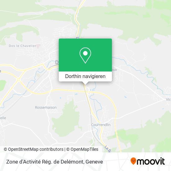 Zone d'Activité Rég. de Delémont Karte