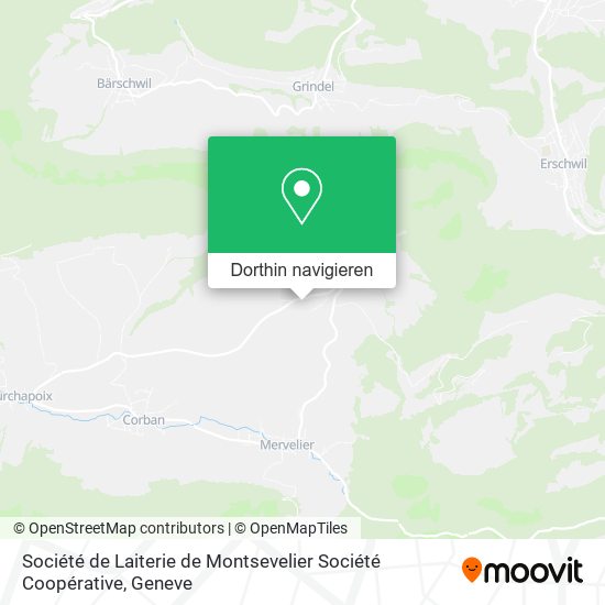 Société de Laiterie de Montsevelier Société Coopérative Karte