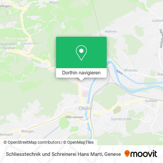 Schliesstechnik und Schreinerei Hans Marti Karte