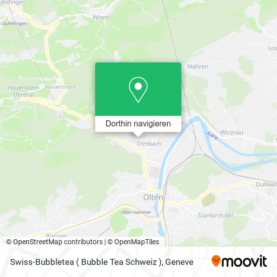 Swiss-Bubbletea ( Bubble Tea Schweiz ) Karte