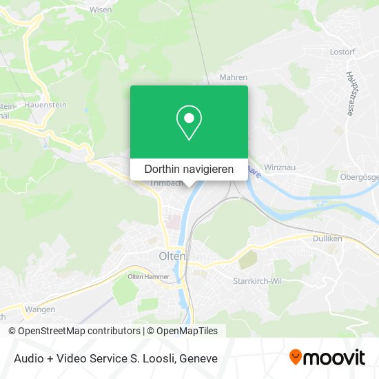 Audio + Video Service S. Loosli Karte