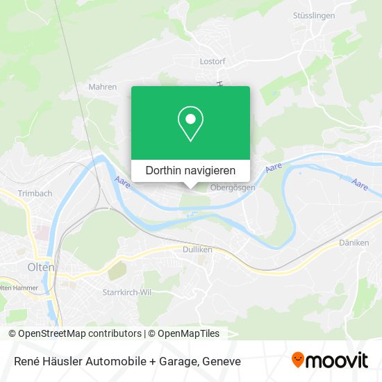 René Häusler Automobile + Garage Karte