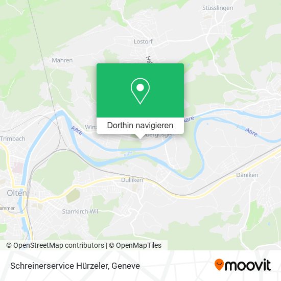 Schreinerservice Hürzeler Karte