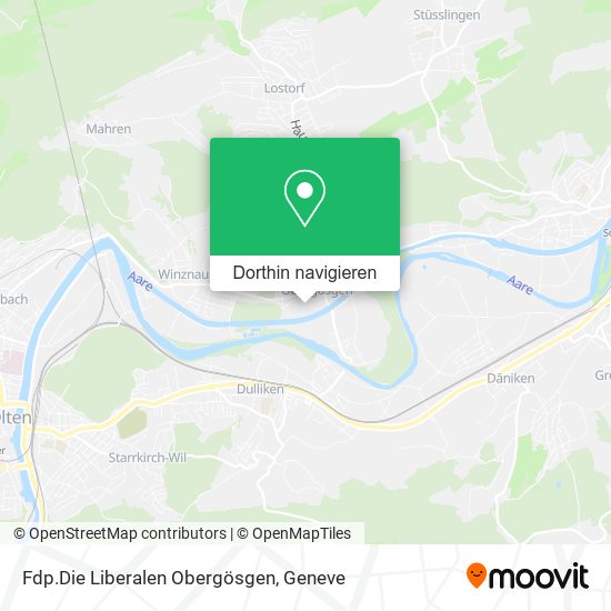 Fdp.Die Liberalen Obergösgen Karte