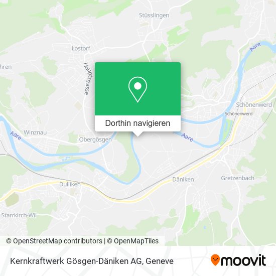 Kernkraftwerk Gösgen-Däniken AG Karte