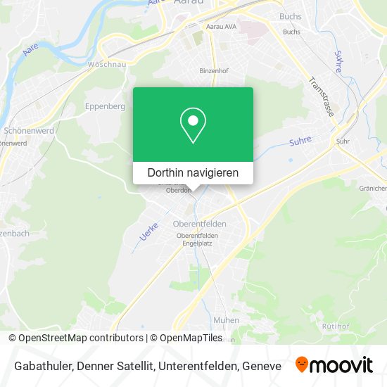 Gabathuler, Denner Satellit, Unterentfelden Karte