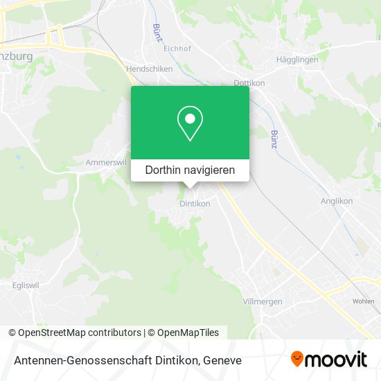 Antennen-Genossenschaft Dintikon Karte
