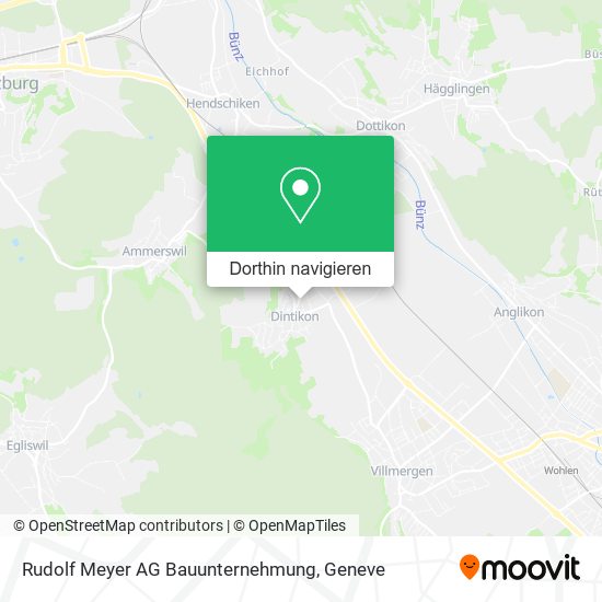 Rudolf Meyer AG Bauunternehmung Karte