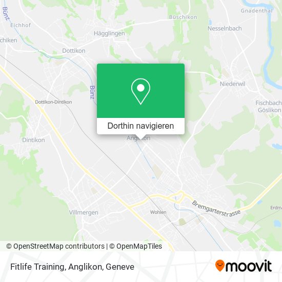 Fitlife Training, Anglikon Karte