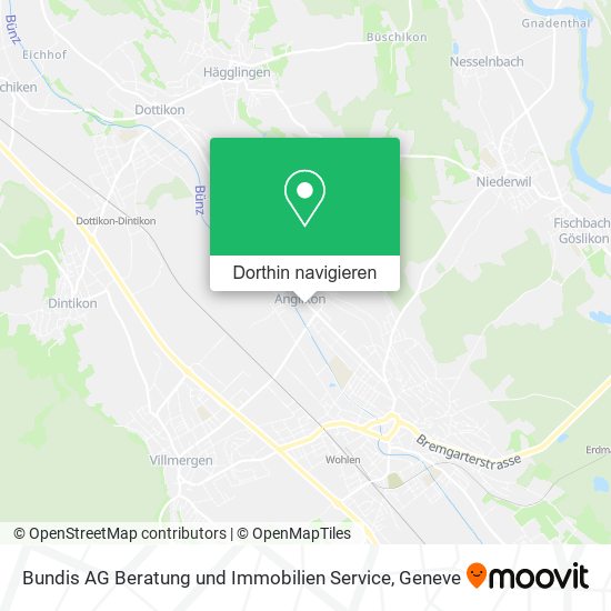 Bundis AG Beratung und Immobilien Service Karte