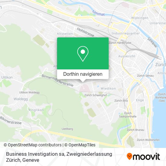 Business Investigation sa, Zweigniederlassung Zürich Karte