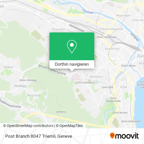 Post Branch 8047 Triemli Karte