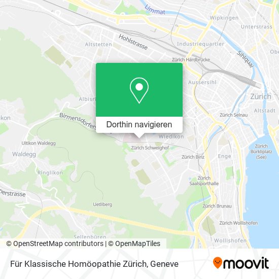 Für Klassische Homöopathie Zürich Karte