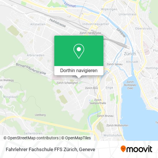 Fahrlehrer Fachschule FFS Zürich Karte