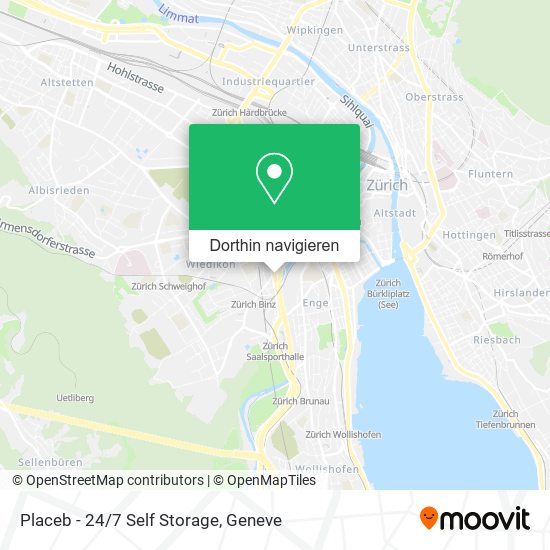 Placeb - 24/7 Self Storage Karte
