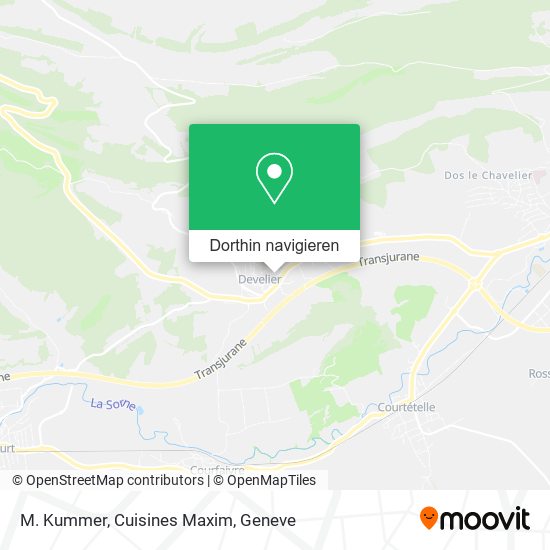 M. Kummer, Cuisines Maxim Karte