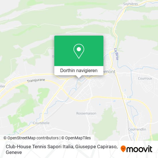 Club-House Tennis Sapori Italia, Giuseppe Capiraso Karte