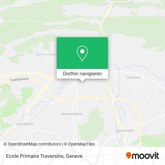Ecole Primaire Traversins Karte