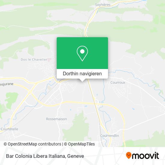 Bar Colonia Libera Italiana Karte
