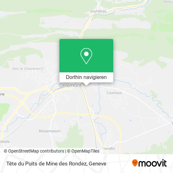 Tête du Puits de Mine des Rondez Karte