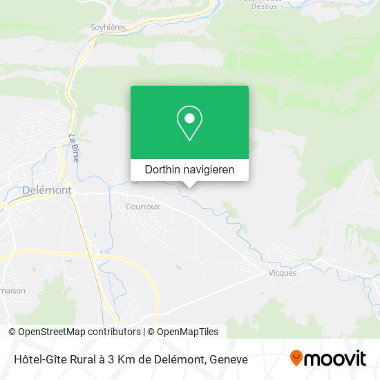 Hôtel-Gîte Rural à 3 Km de Delémont Karte