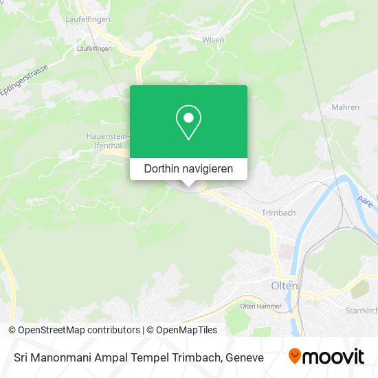 Sri Manonmani Ampal Tempel Trimbach Karte