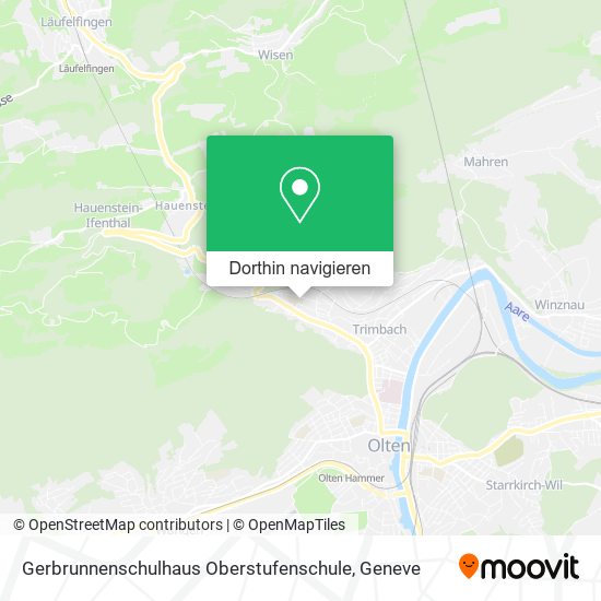 Gerbrunnenschulhaus Oberstufenschule Karte