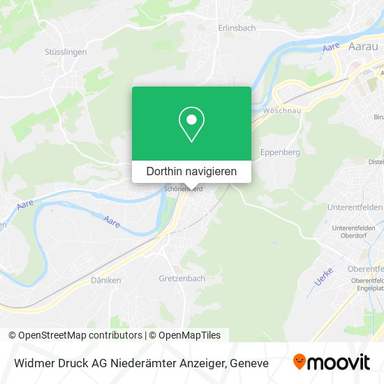 Widmer Druck AG Niederämter Anzeiger Karte