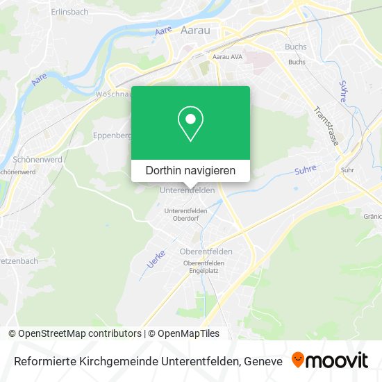 Reformierte Kirchgemeinde Unterentfelden Karte