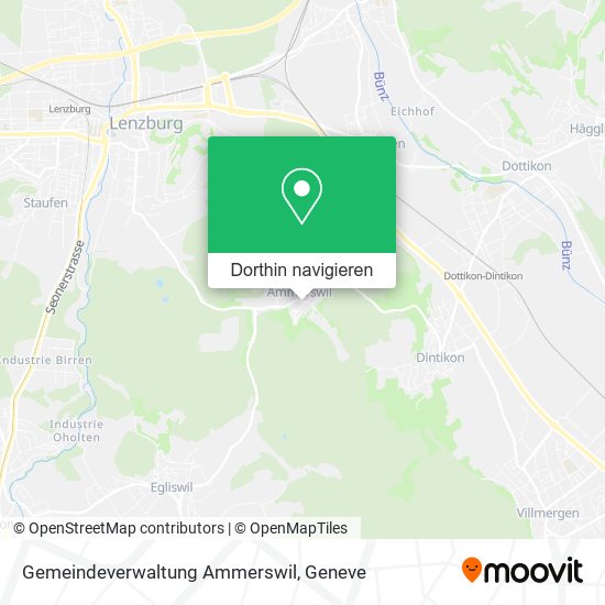 Gemeindeverwaltung Ammerswil Karte