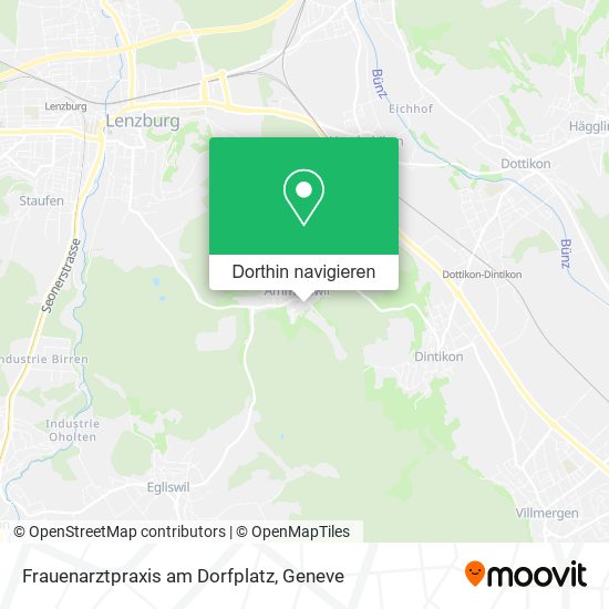 Frauenarztpraxis am Dorfplatz Karte