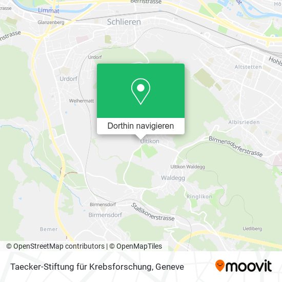 Taecker-Stiftung für Krebsforschung Karte