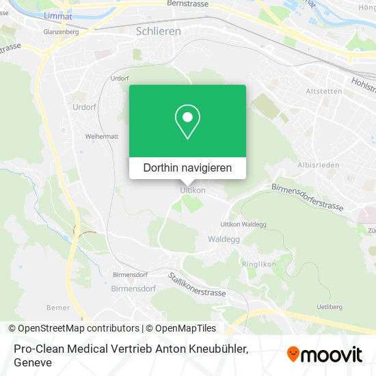 Pro-Clean Medical Vertrieb Anton Kneubühler Karte