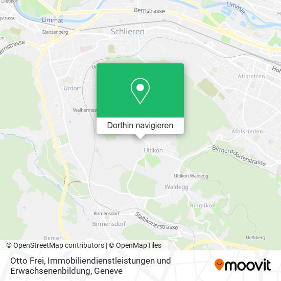 Otto Frei, Immobiliendienstleistungen und Erwachsenenbildung Karte