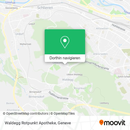 Waldegg Rotpunkt Apotheke Karte