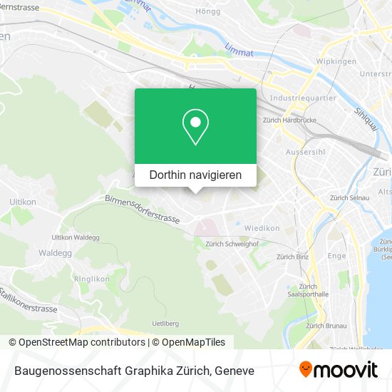 Baugenossenschaft Graphika Zürich Karte