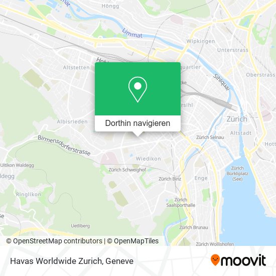 Havas Worldwide Zurich Karte