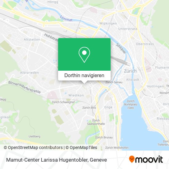 Mamut-Center Larissa Hugentobler Karte