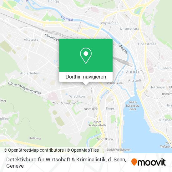 Detektivbüro für Wirtschaft & Kriminalistik, d. Senn Karte