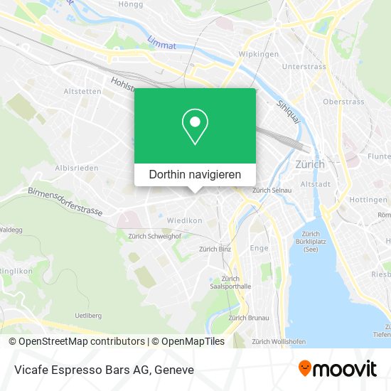 Vicafe Espresso Bars AG Karte