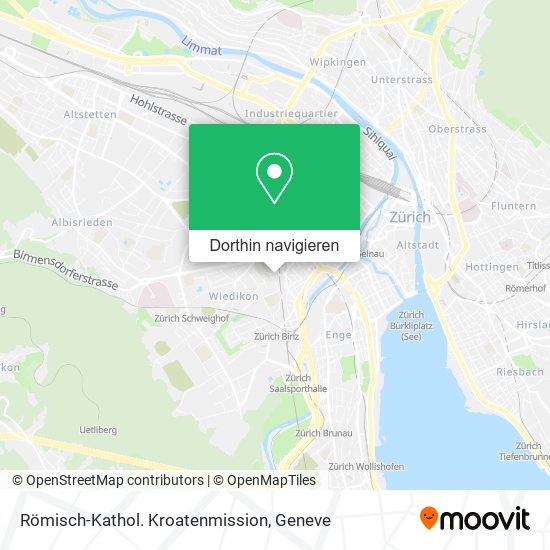 Römisch-Kathol. Kroatenmission Karte