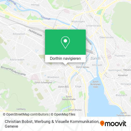 Christian Bobst, Werbung & Visuelle Kommunikation Karte