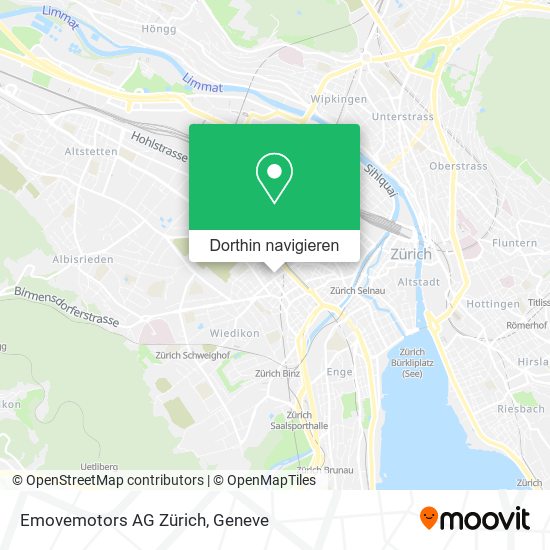 Emovemotors AG Zürich Karte