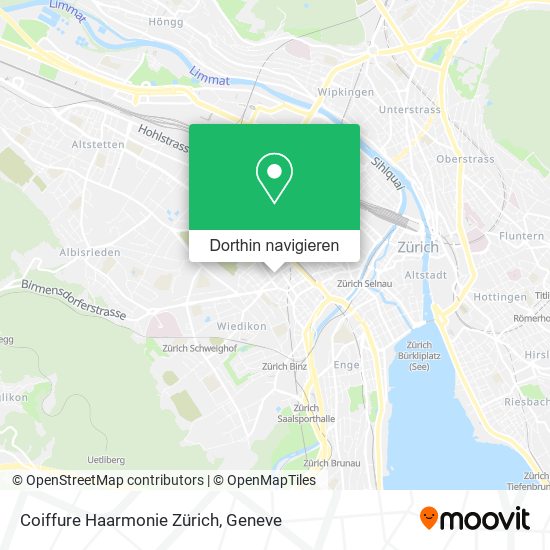 Coiffure Haarmonie Zürich Karte