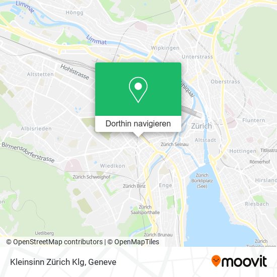 Kleinsinn Zürich Klg Karte