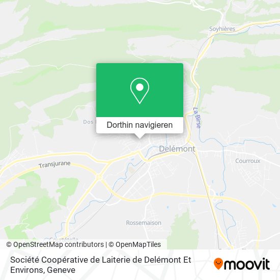 Société Coopérative de Laiterie de Delémont Et Environs Karte