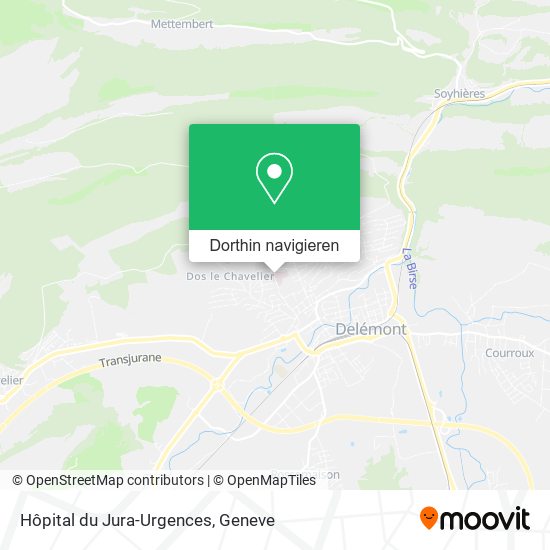 Hôpital du Jura-Urgences Karte