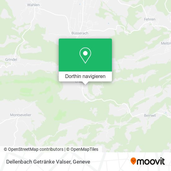 Dellenbach Getränke Valser Karte